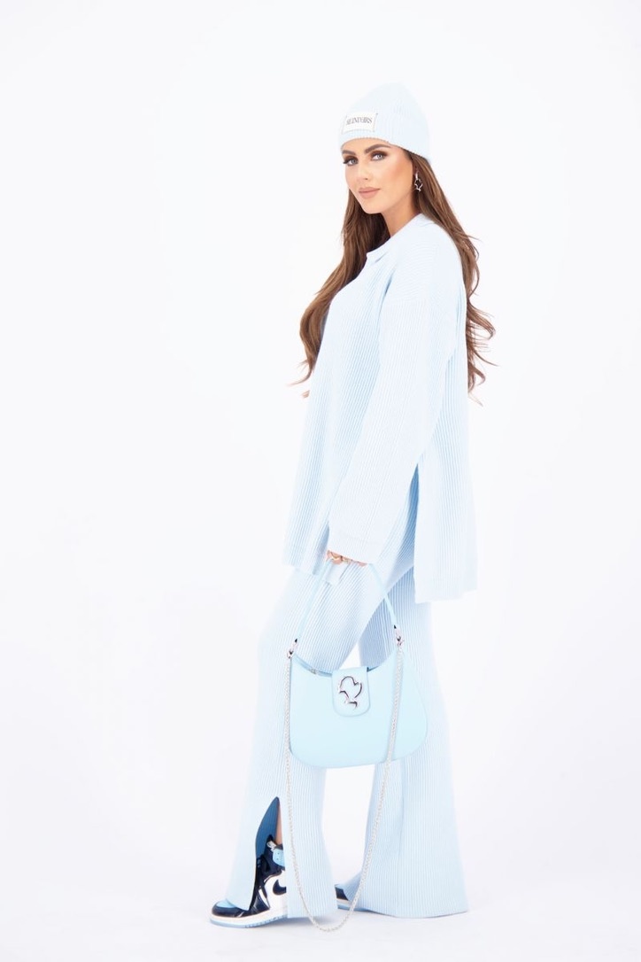 Reinders Stassie Pants Knitwear Blue Reindersfoodfashion