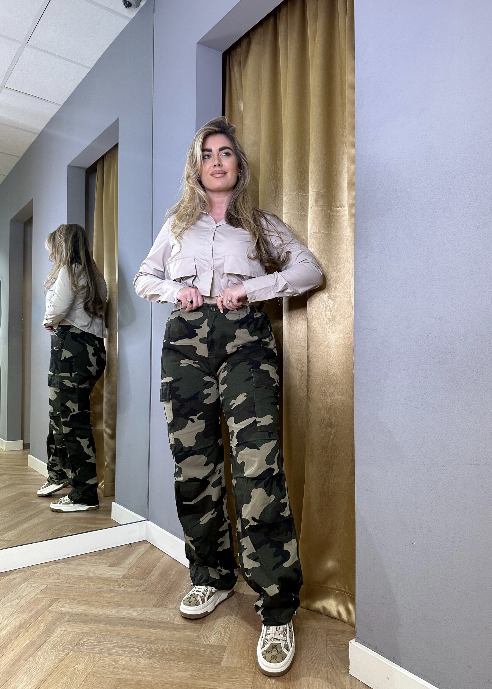 Parachute Cargo Broek Camouflage | Polly