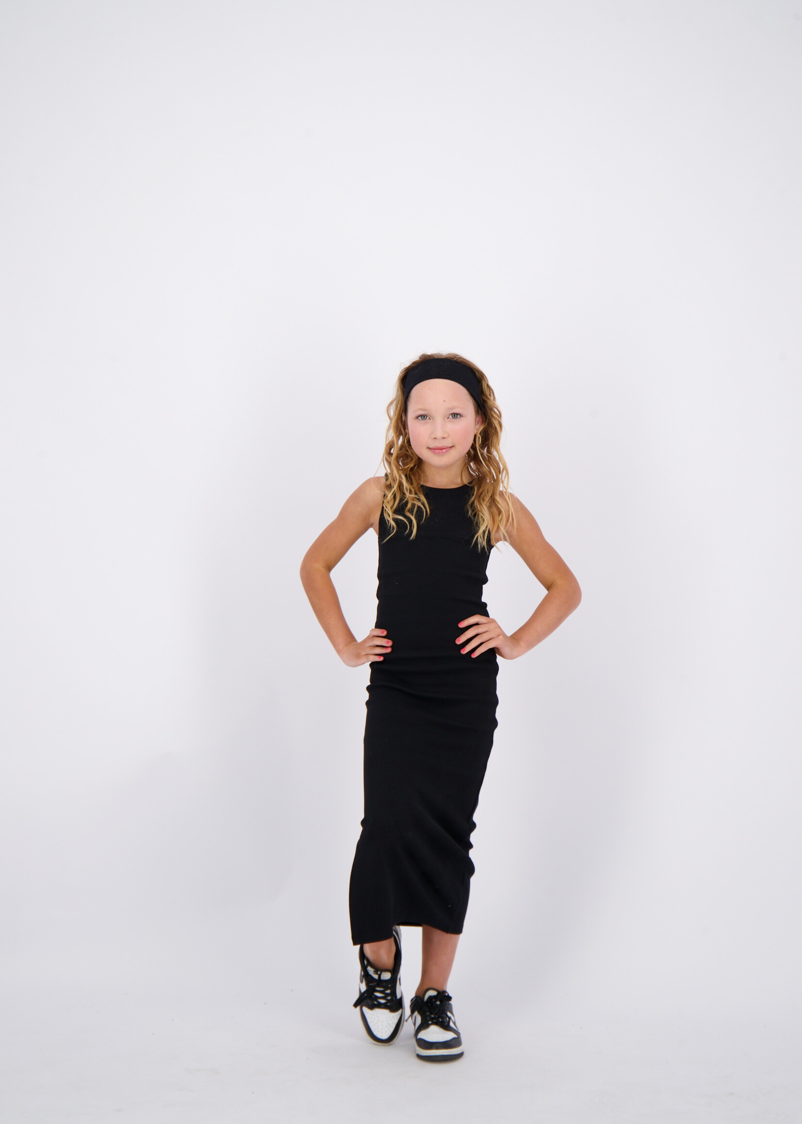 Reinders Reinders Kids Tank Dress Split Black