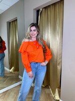 Off Shoulder Blouse Oranje | Liva