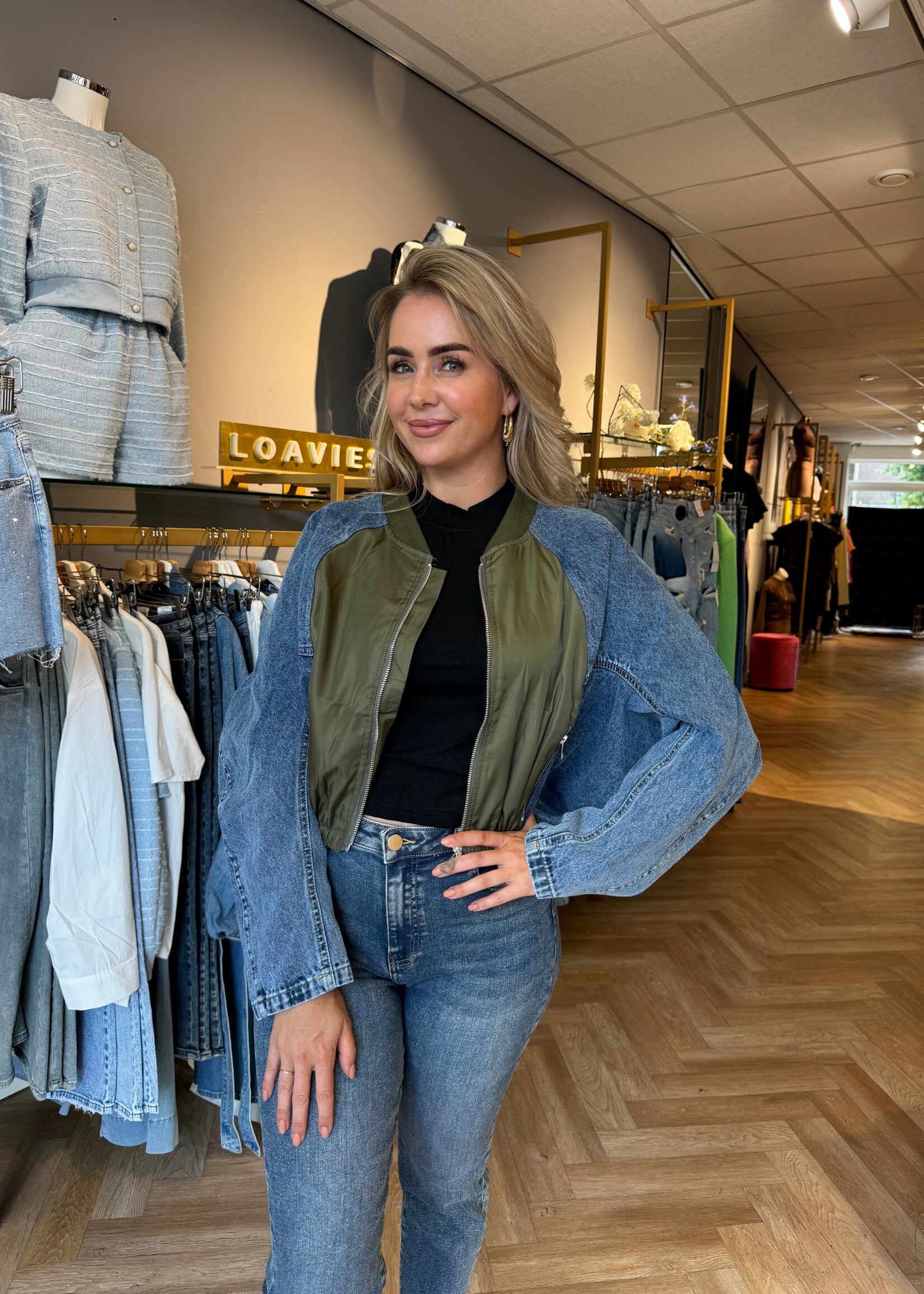 Spijker Bomber Army Groen | Hailey