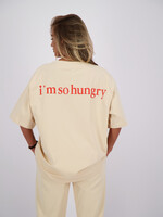 Reinders T-shirt I'm So Hungry Creme