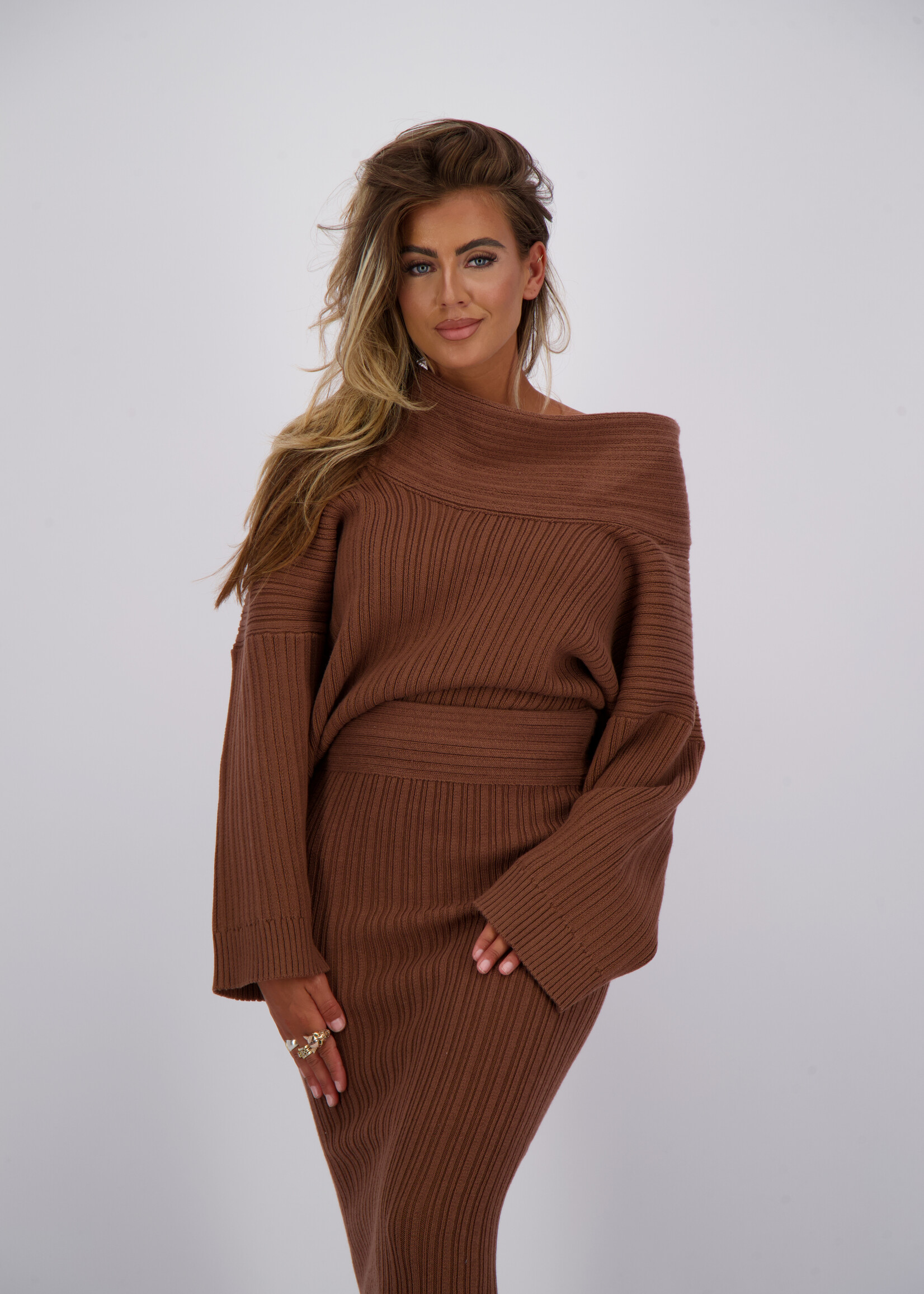 Reinders Kourtney Knit Sweater Cacao