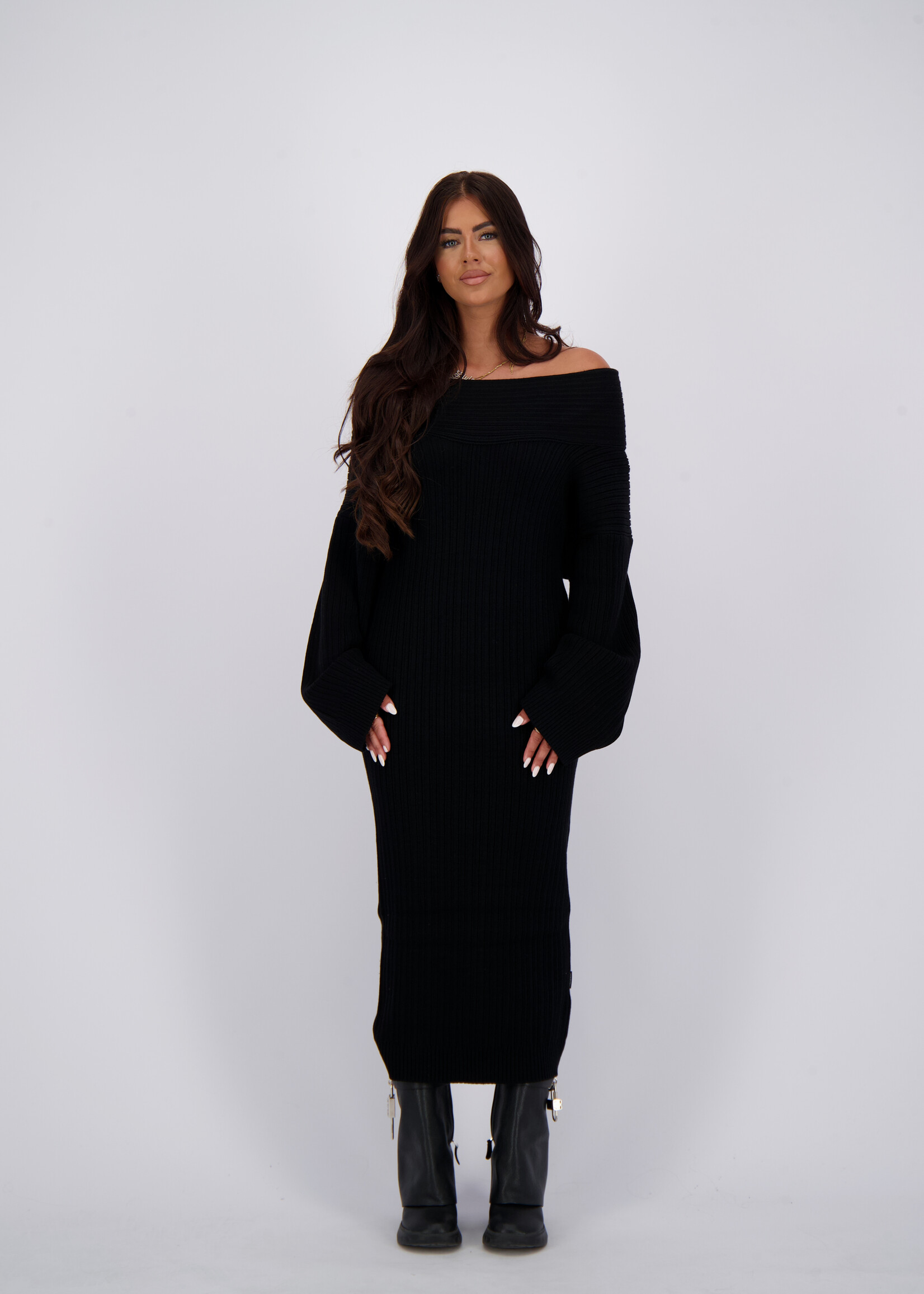 Reinders Kourtney Knit Dress Black