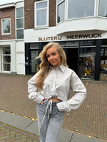 Blouse Met Koord Grijs