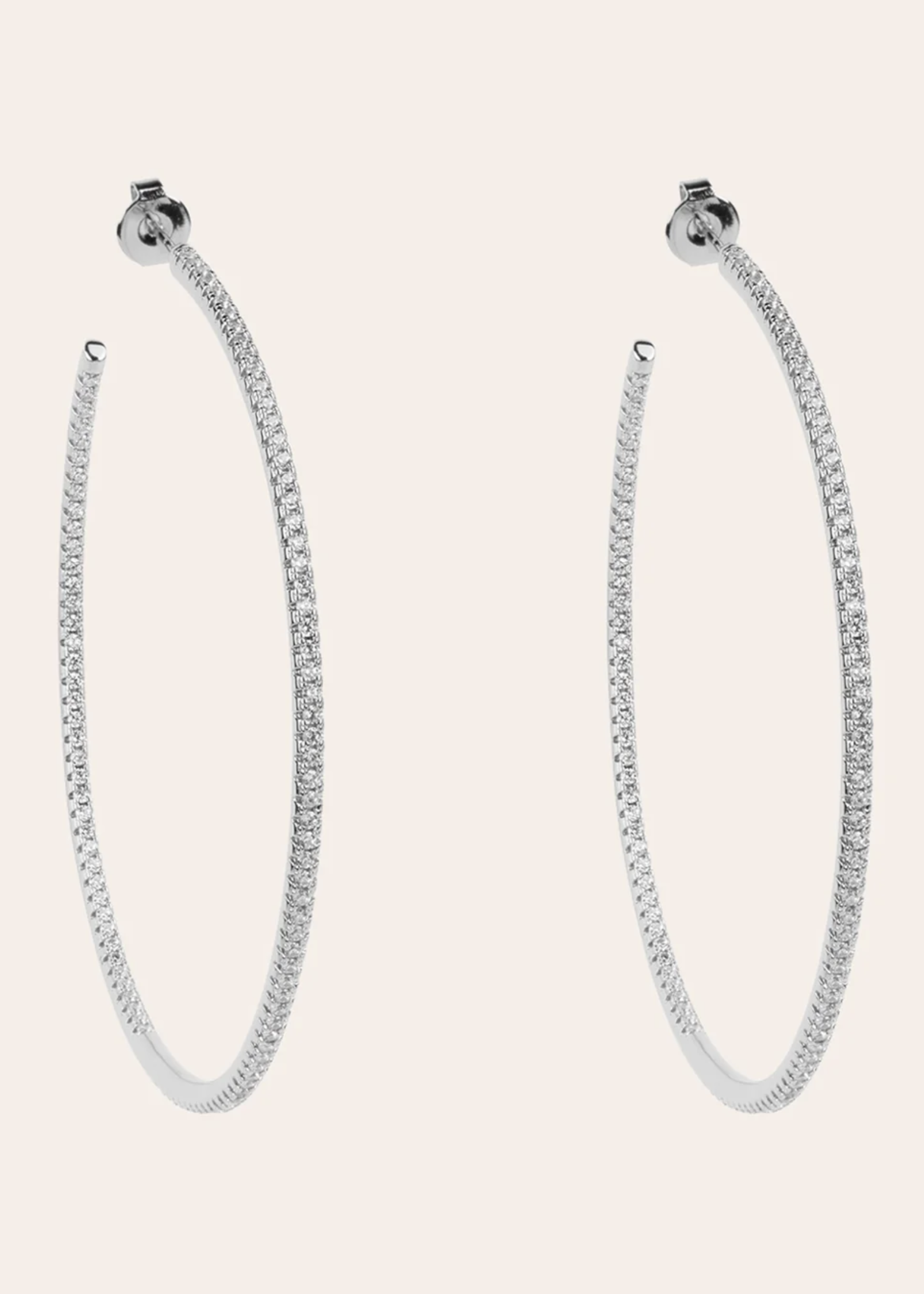 JLo Hoops XL Zilver - Franky Amsterdam