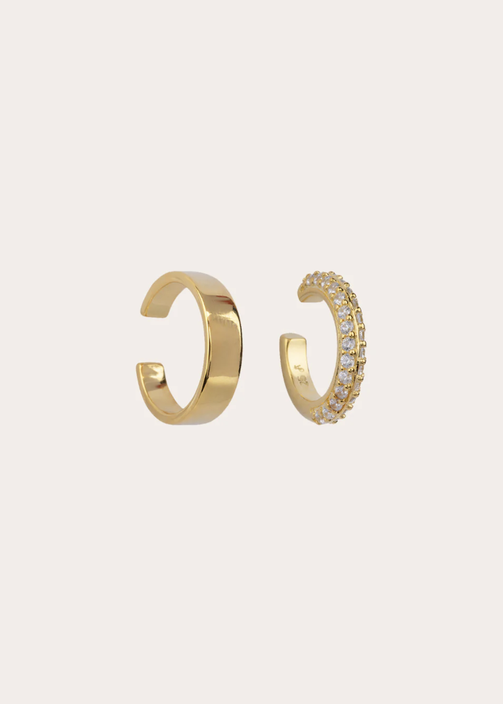 Go To Mixed Ear Cuff Set Goud - Franky Amsterdam