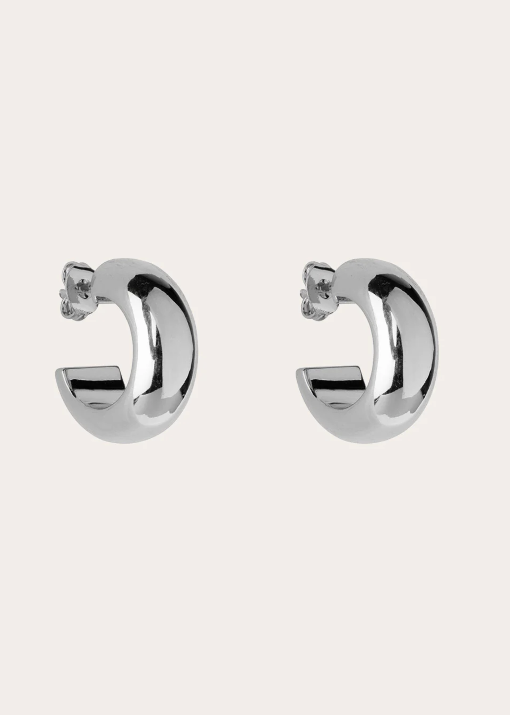 Chunky Oorbellen Zilver - Franky Amsterdam