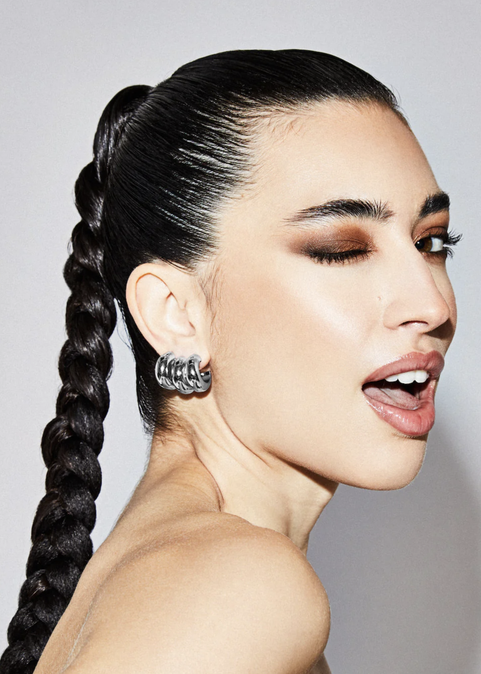 Chunky Oorbellen Zilver - Franky Amsterdam
