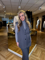 Oversized Split Gilet Grijs | Aimy