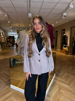 Getailleerde Veter Blazer Taupe | Gigi