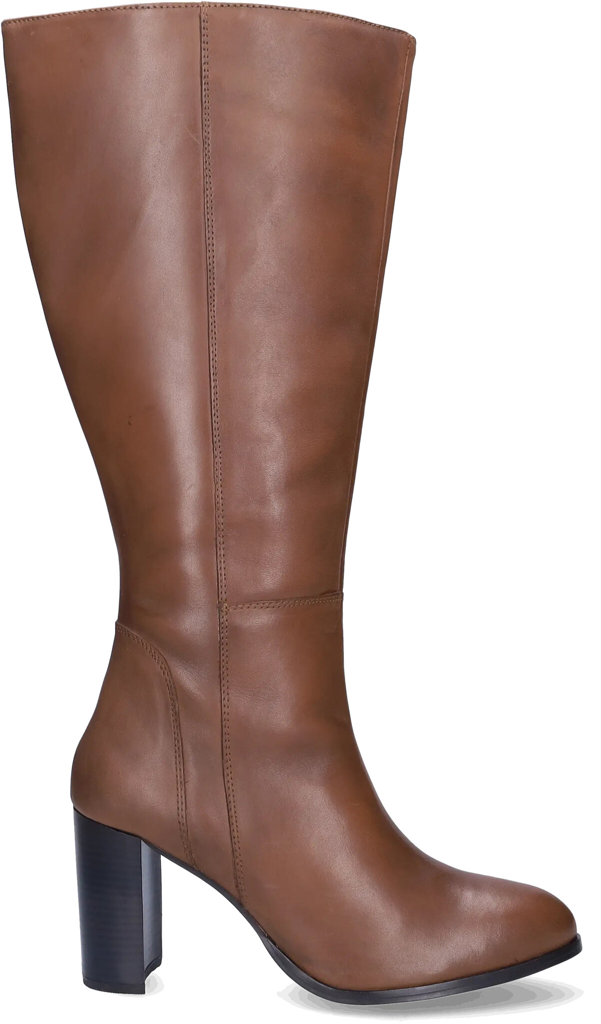 Clophill Cognac Extra Wide Calf Boots JJ Footwear US - Main Image
