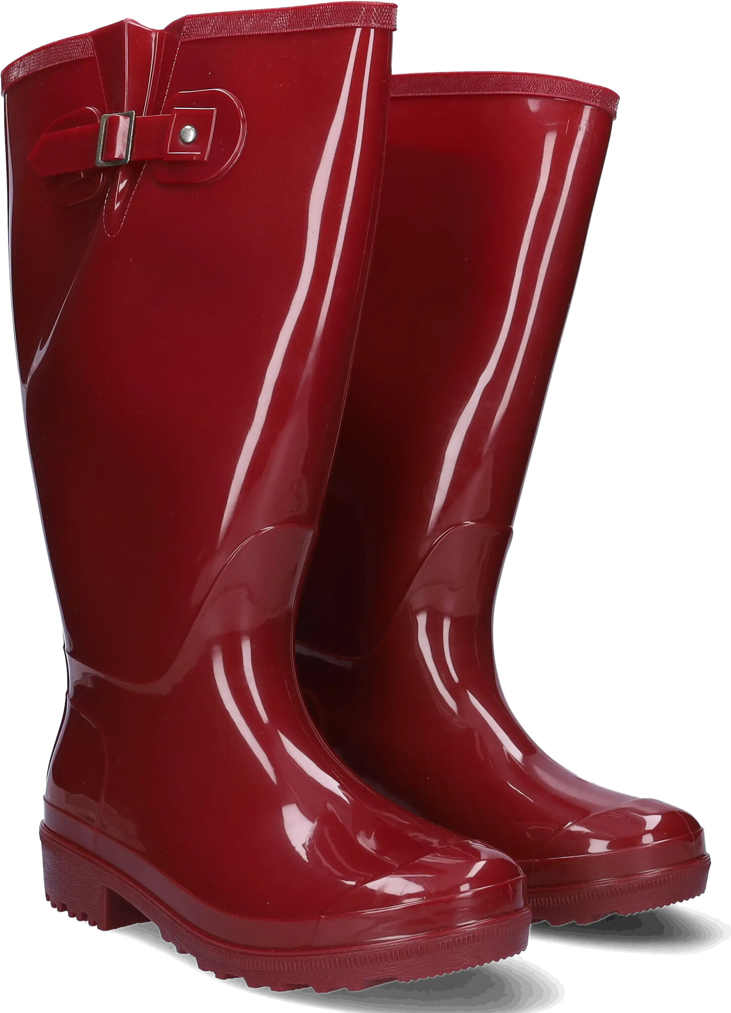 Wellies - Red - Wide Calf Rain Boots - JJ Footwear US