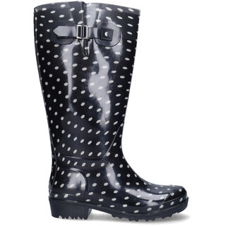 Wellies Wellies - Black/White polka dots