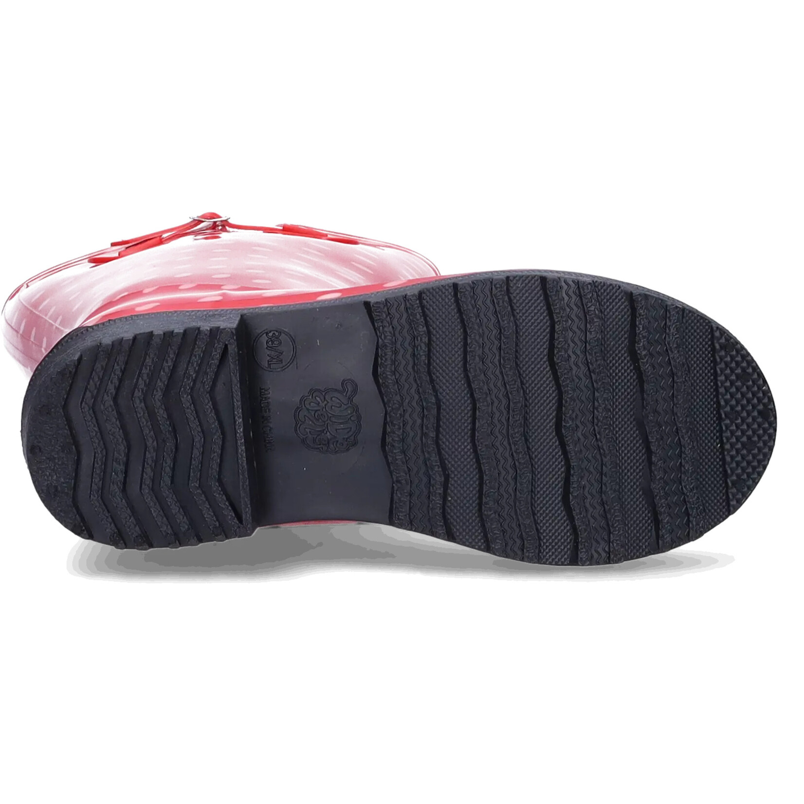 JJ Footwear Wellies - Red/White polka dots
