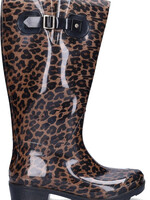 JJ Footwear Wellies - Brown/Beige leopard