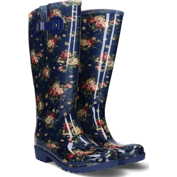 Wellies Wellies - Blue Flowers