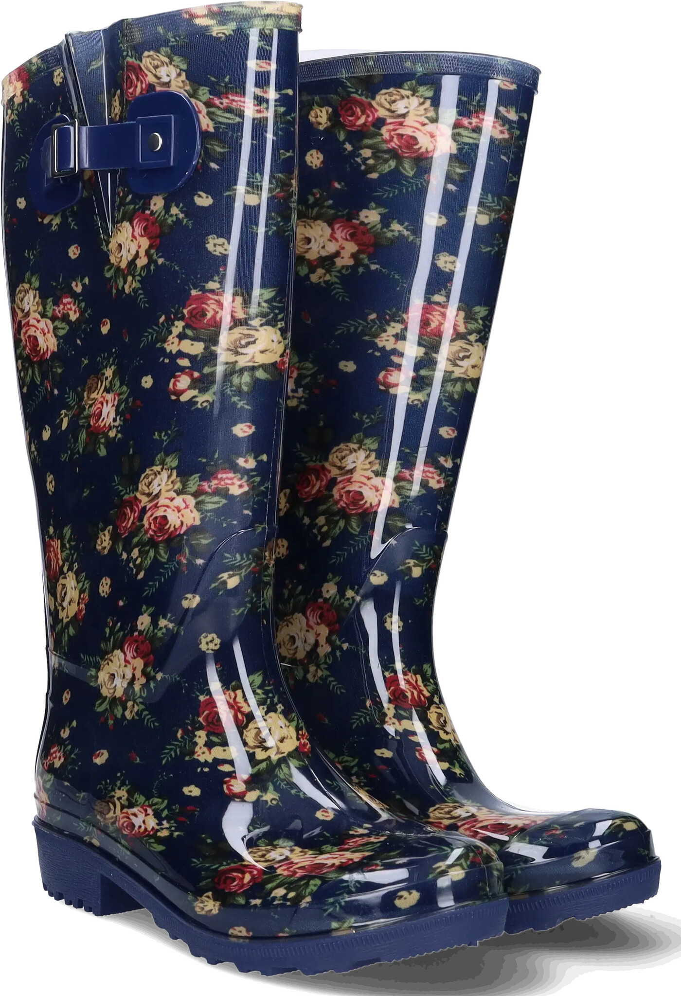 Wellies Blue Flowers
