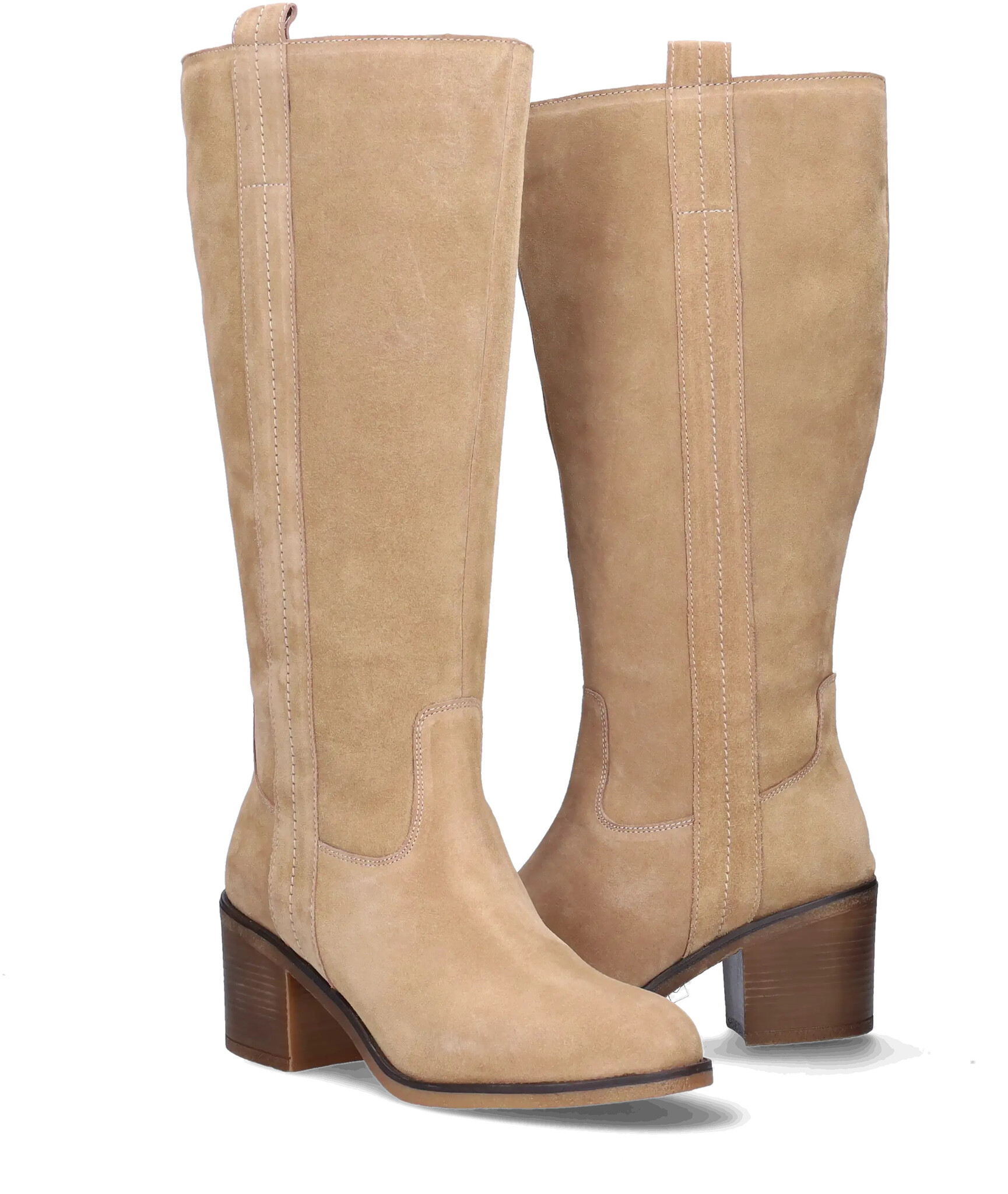 Leyburn - Taupe - Wide Calf Boots - JJ Footwear US