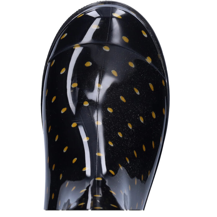 Wellies Wellies - Black Gold Polka Dots