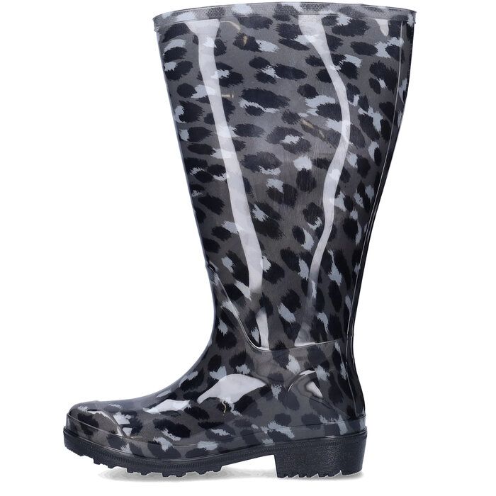 Wellies Wellies - Black Gray Leopard