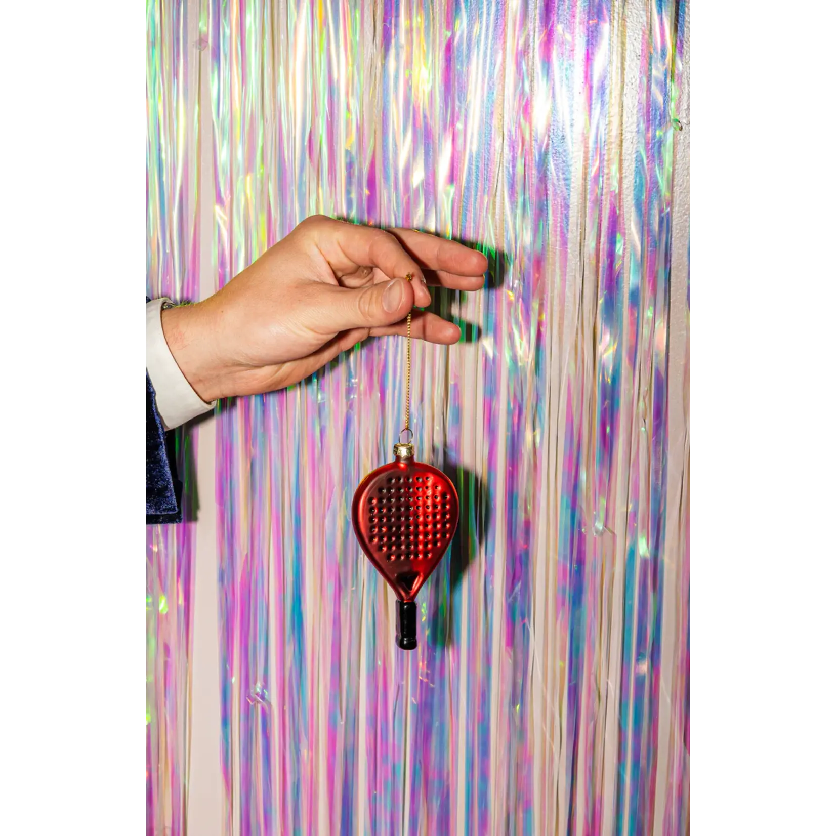 Yup in de boom Padelracket Rood Kerstornament