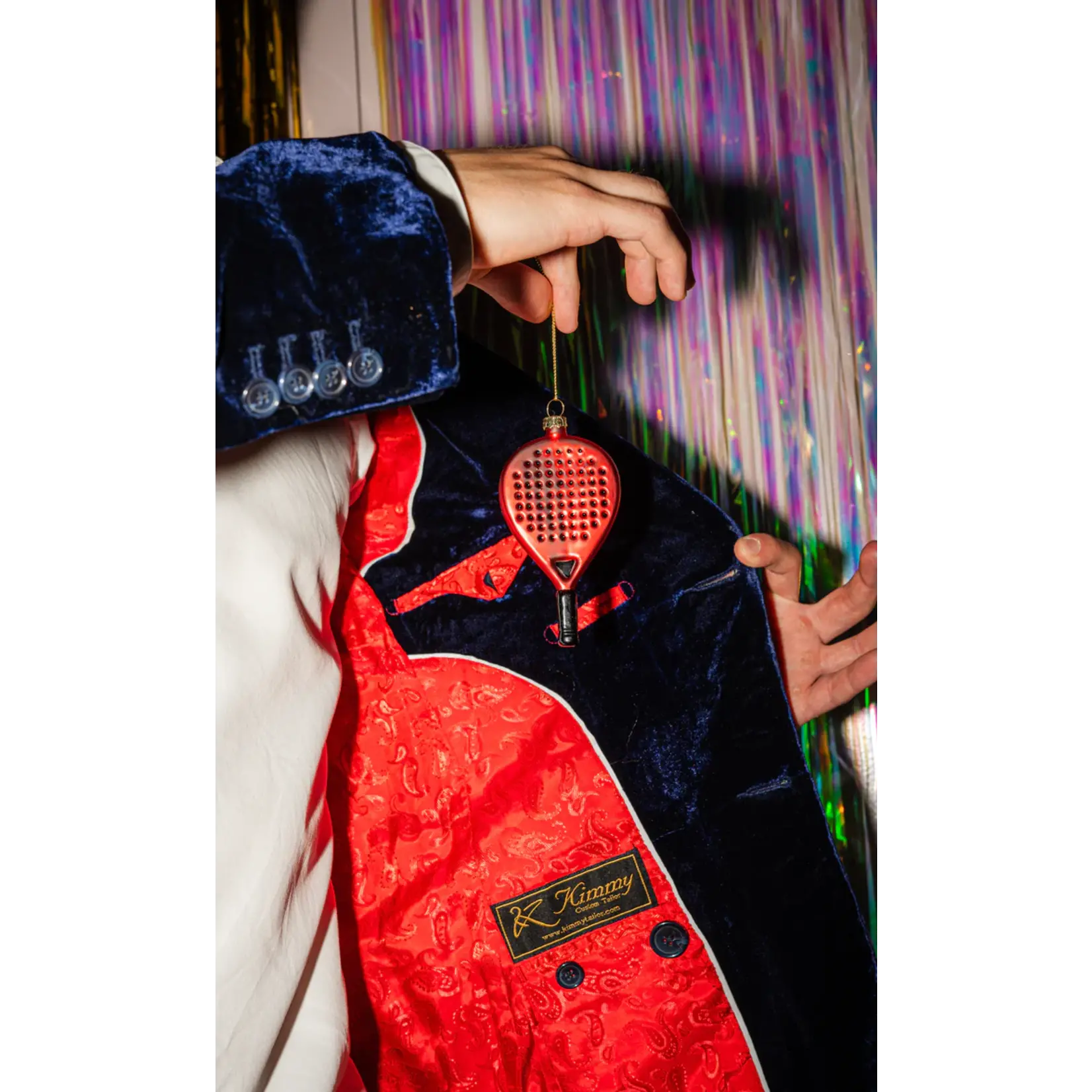 Yup in de boom Padelracket Kerstornament