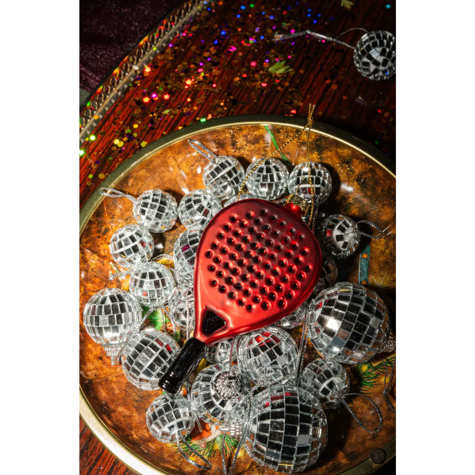 Yup in de boom Padelracket Kerstornament