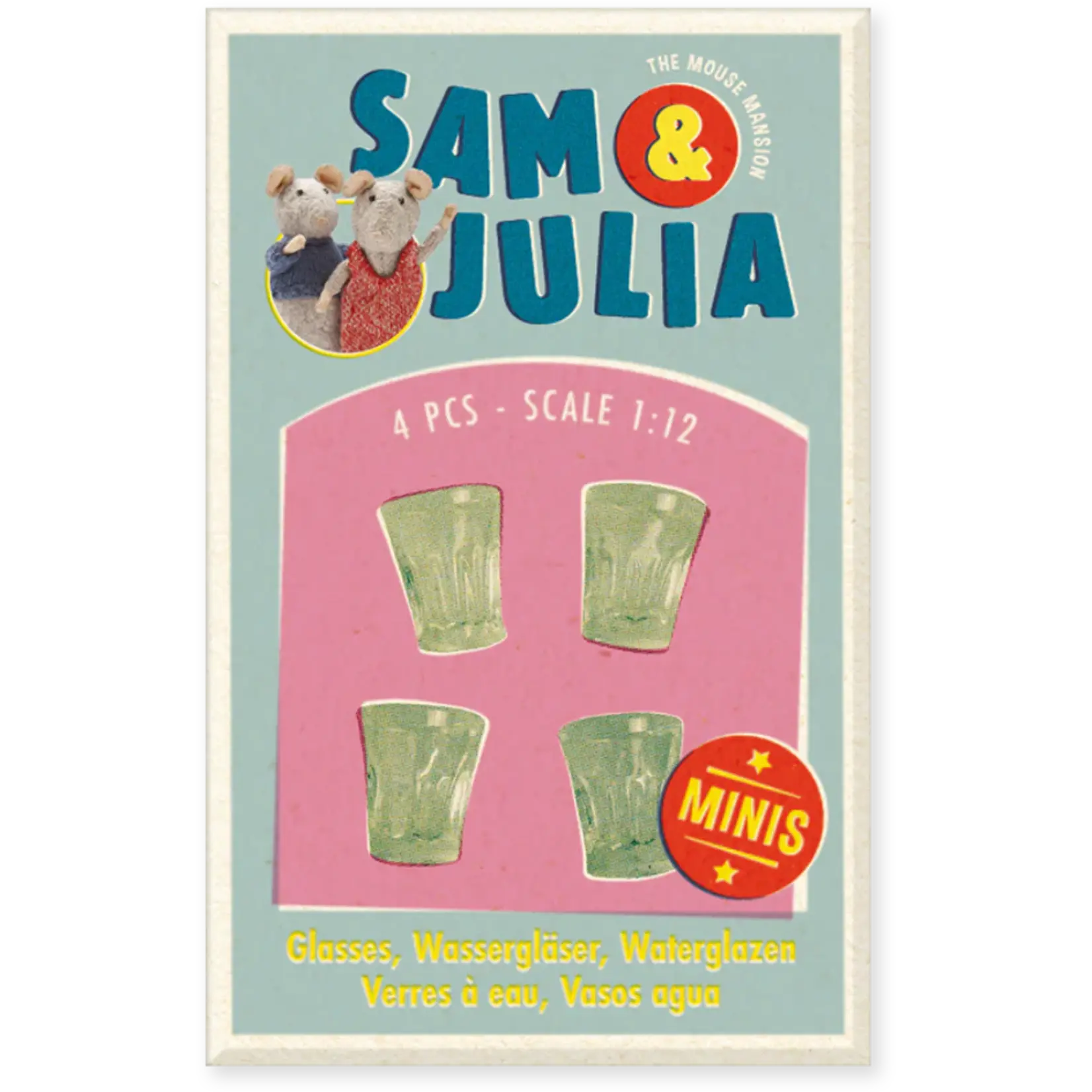 Sam & Julia Waterglazen (4 stuks)