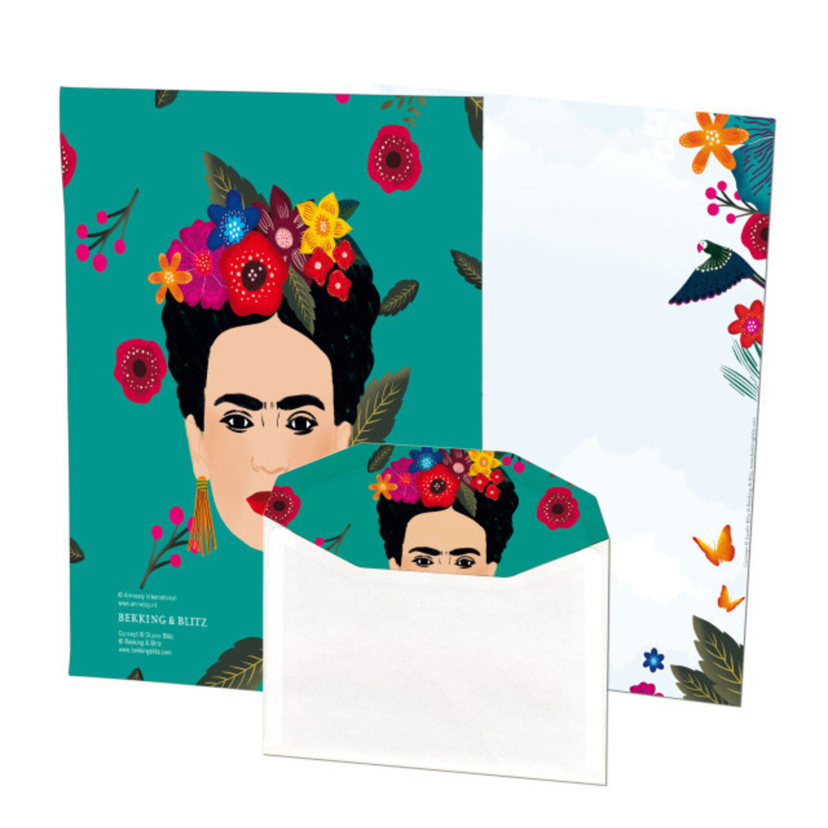 Briefpapier met enveloppen: Frida