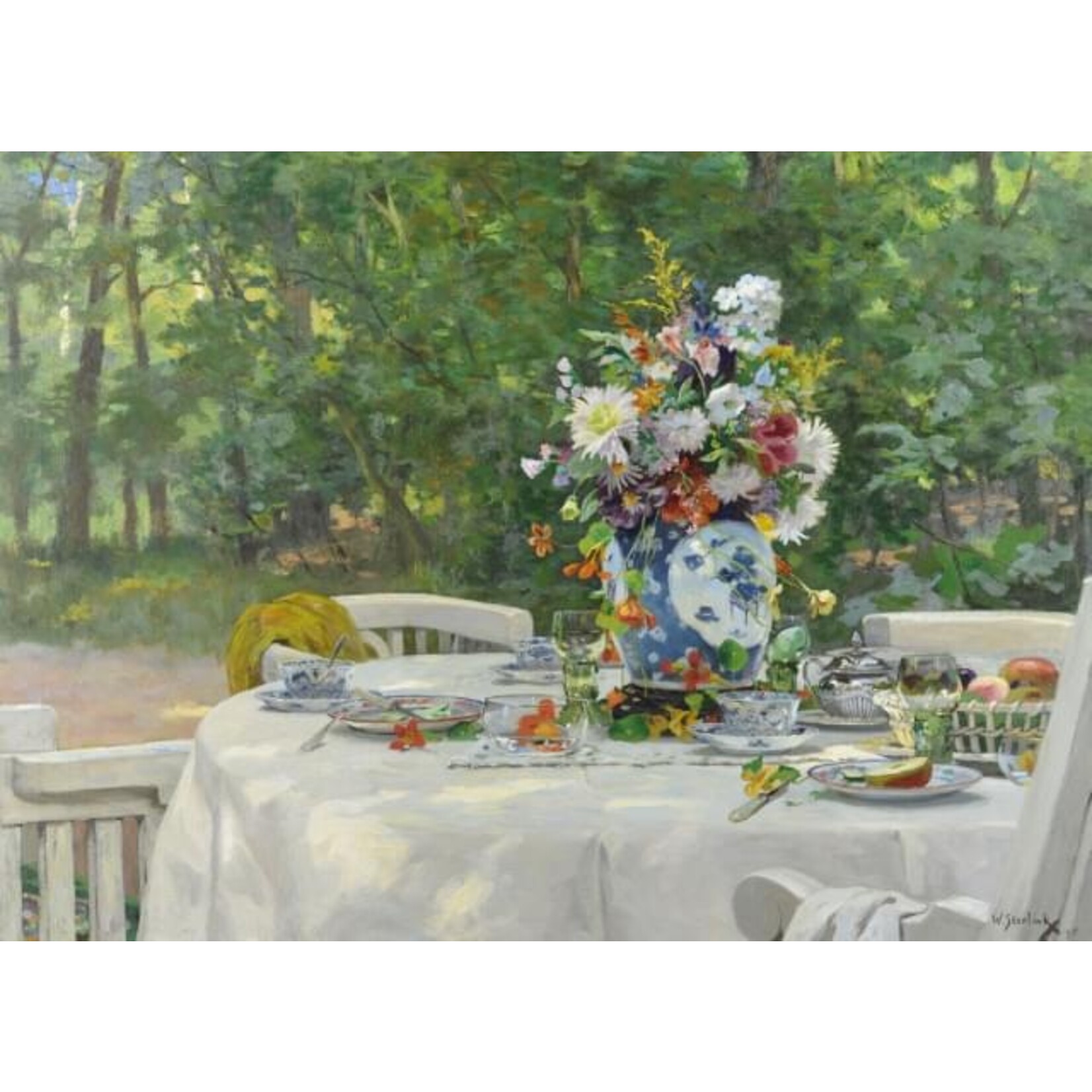 Puzzel (1.000 stukjes): Na de lunch, Willem Steelink jr., Singer Laren
