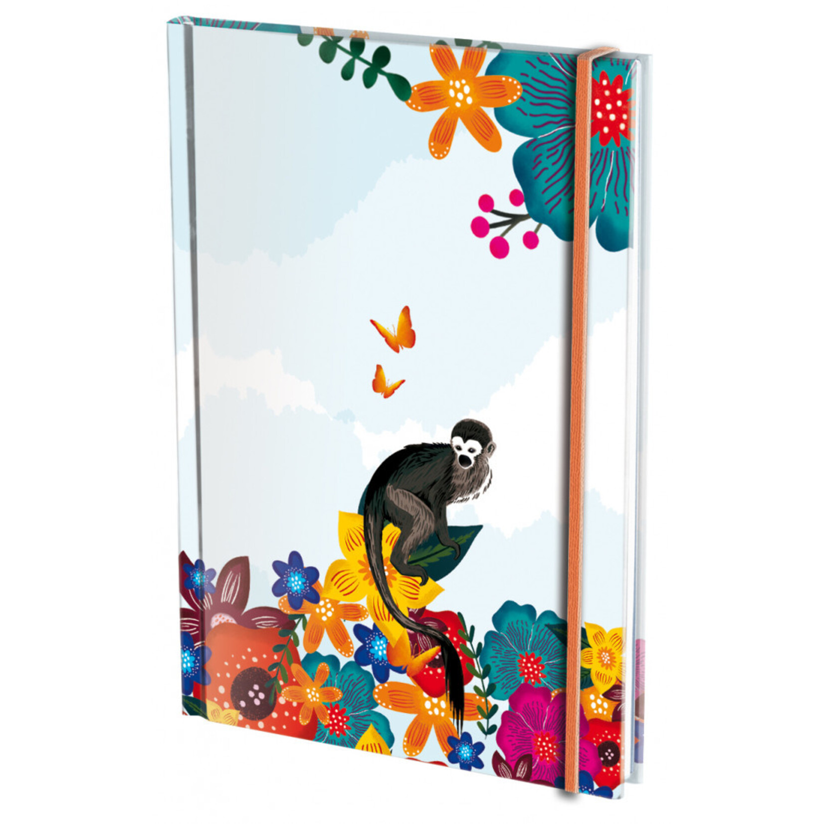 Adresboek A6, harde kaft: Geïnspireerd op het werk van Frida Kahlo