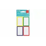 Soho Schooletiket gekleurde rand 20 stuks
