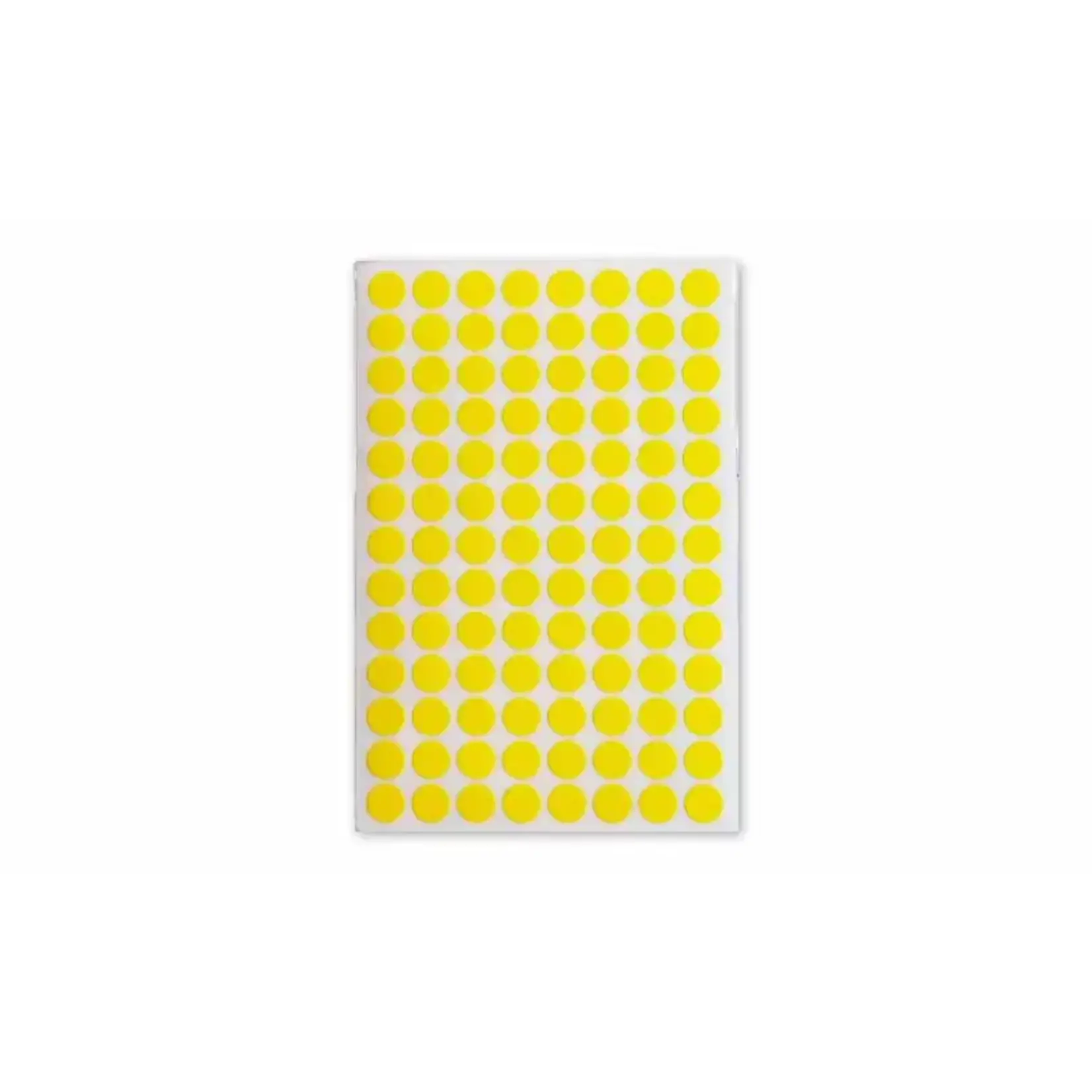 Soho 21. Etiketten geel Ø8mm 312 stuks