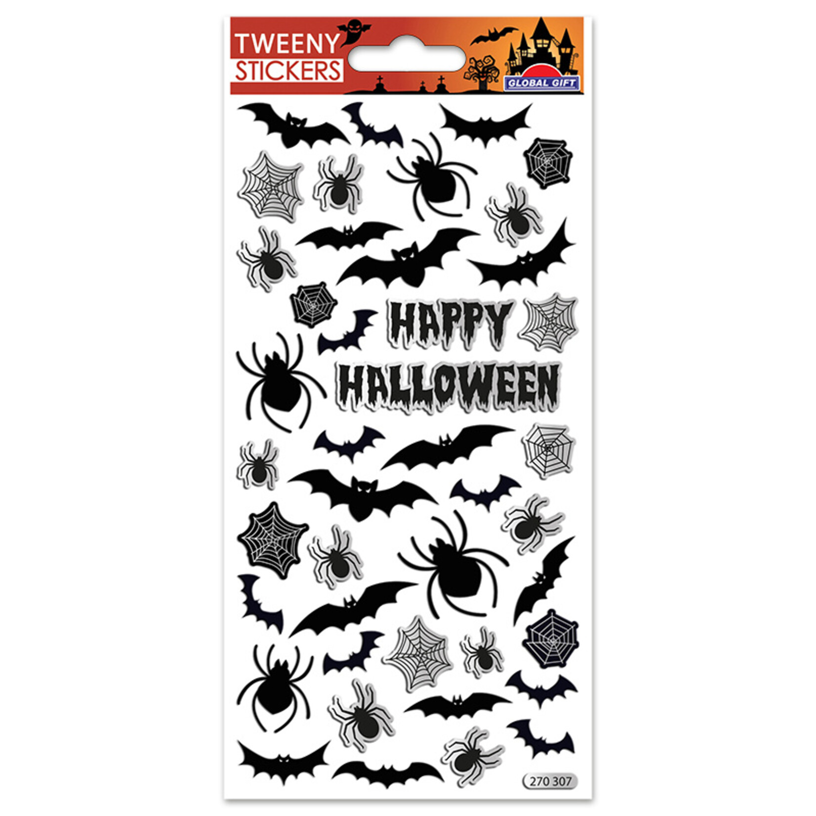 Stickers Tweeny Halloween Vleermuis