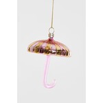 Yup in de boom Paraplu Goud-Roze Kerstornament