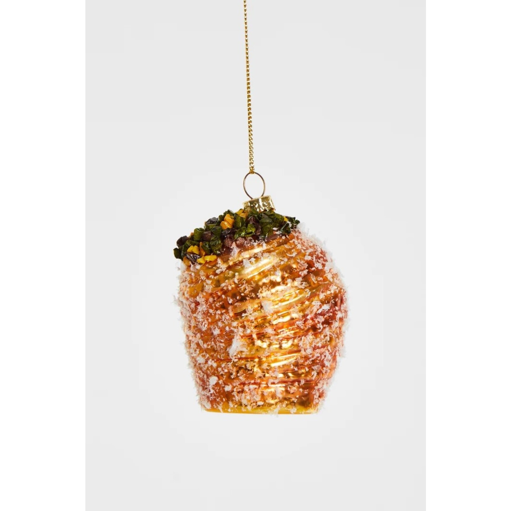 Yup in de boom Pistache Cruffin Kerstornament