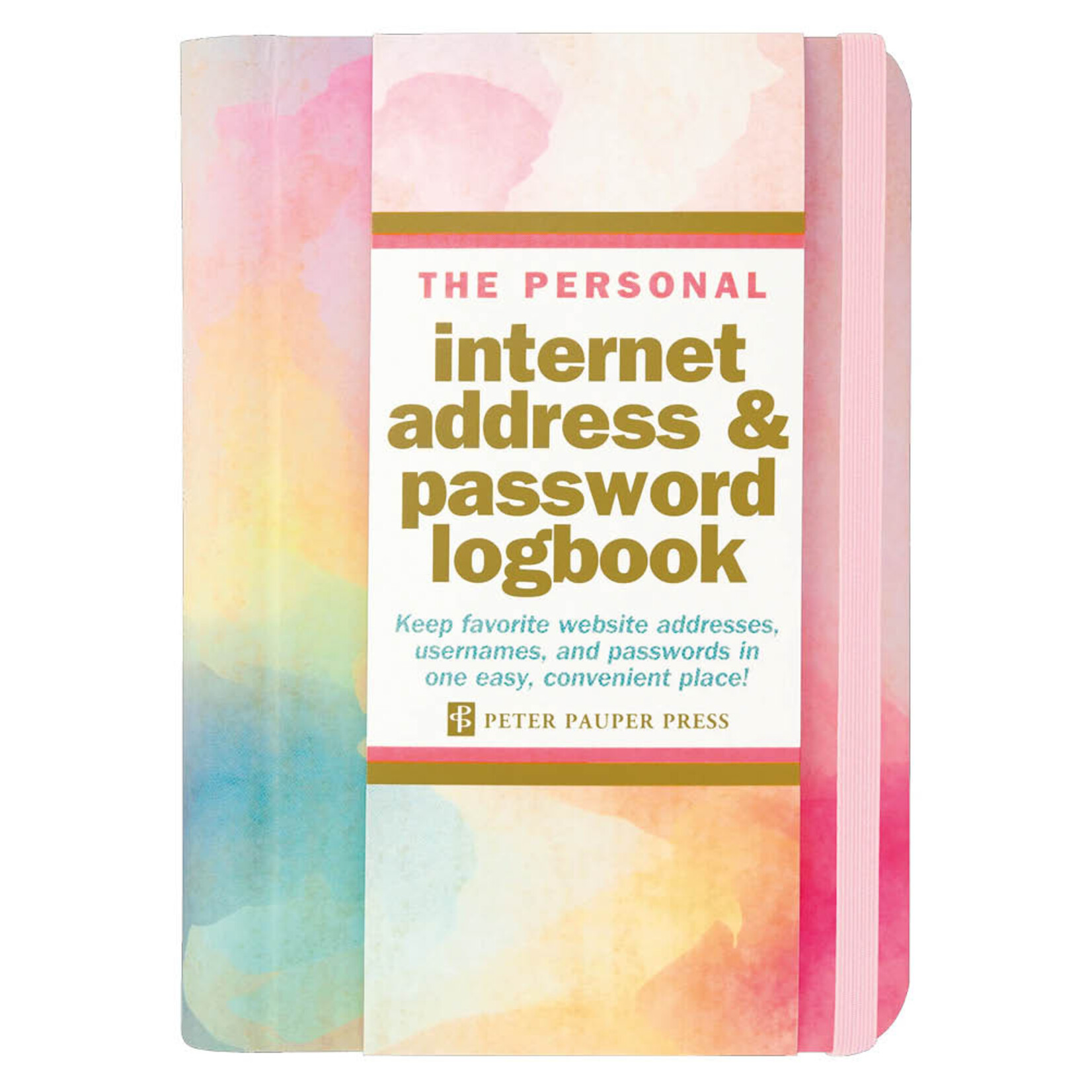 Peter Pauper Logboek Internet address & Password Peter Pauper Watercolor Sunset