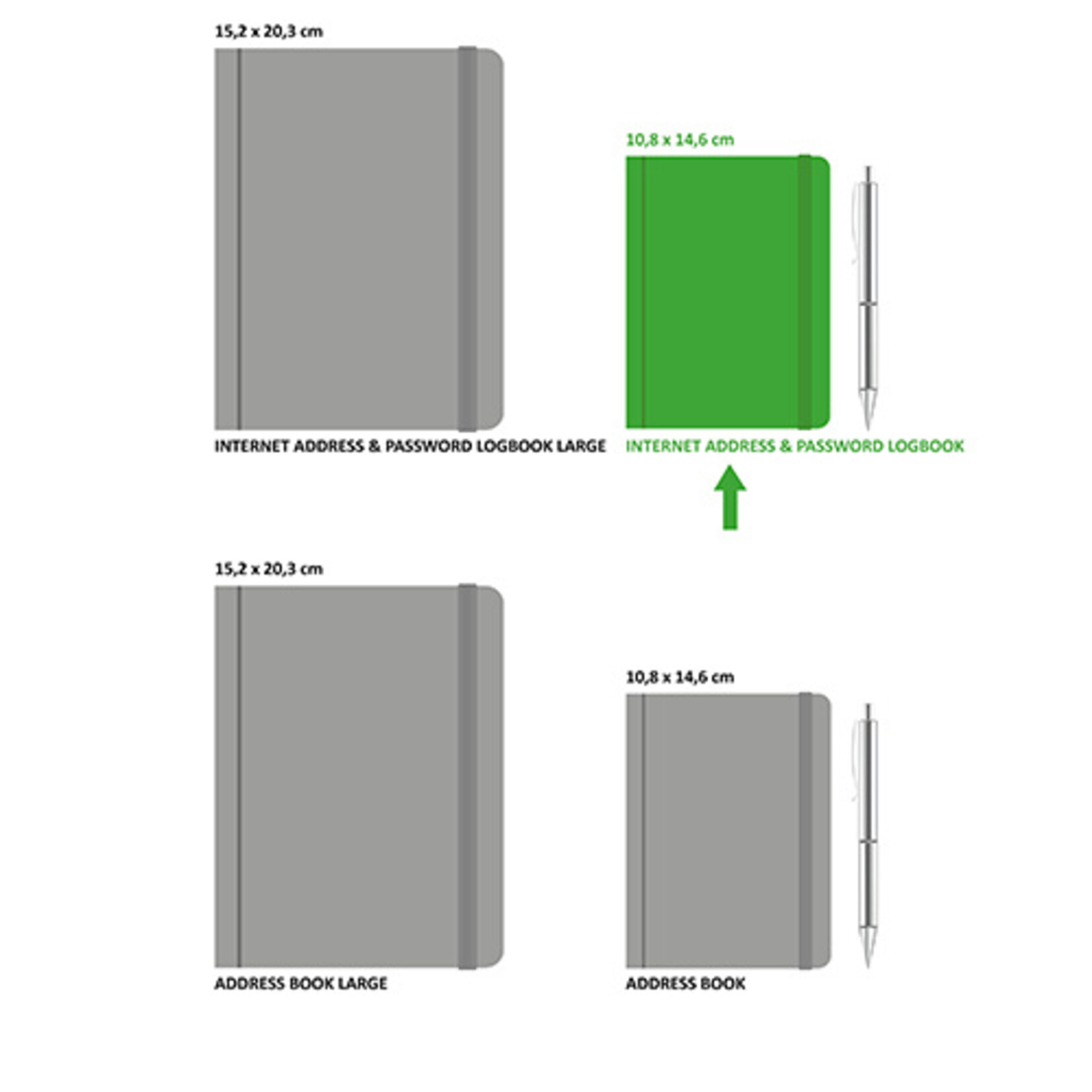 Peter Pauper Logboek Internet address & Password Peter Pauper Watercolor Sunset