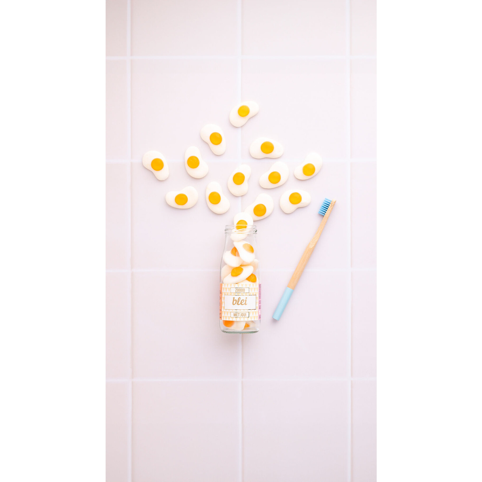 Eat your present snoepflesje 250 ml Blei met jou! met tanden borstel