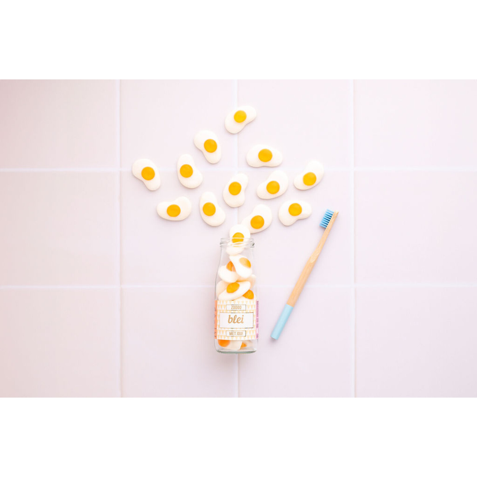 Eat your present snoepflesje 250 ml Blei met jou! met tanden borstel