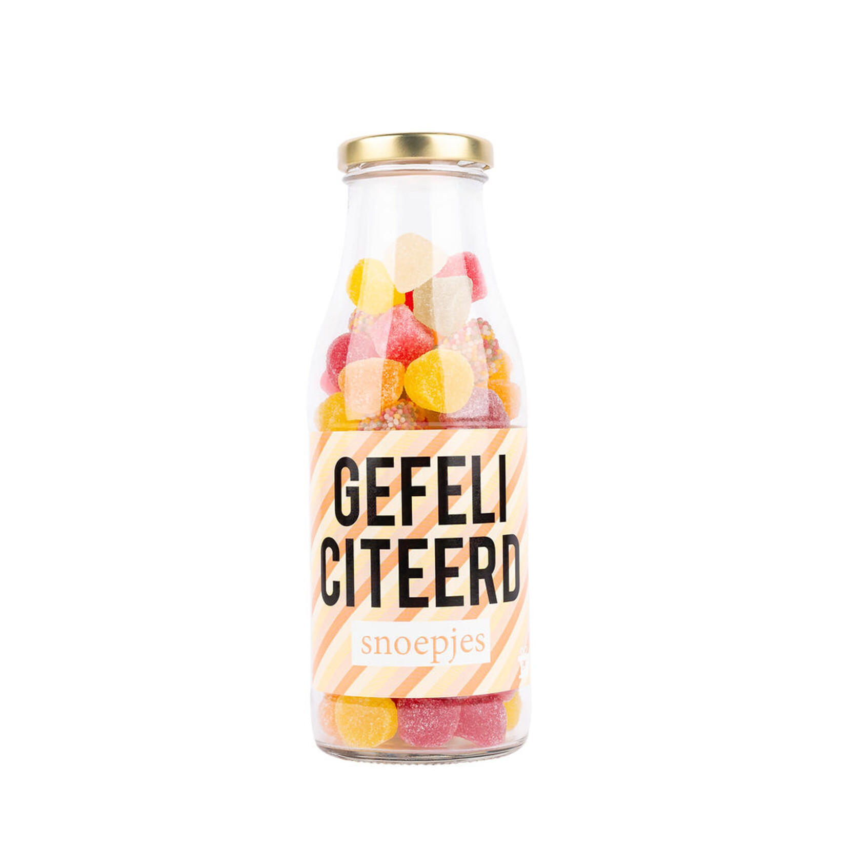 Eat your present Feliciteer-snoep - snoep in fles