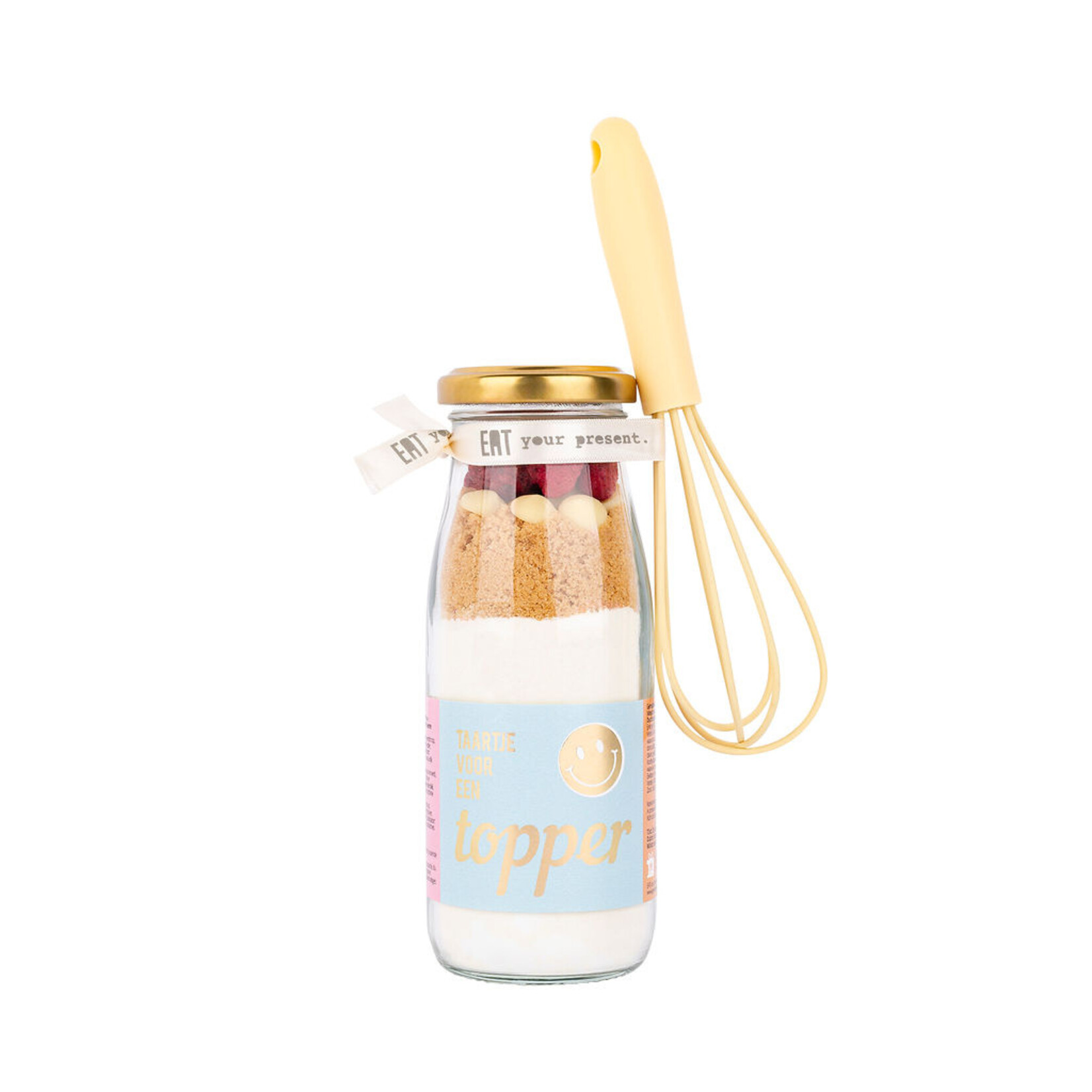 Eat your present bakflesje 250ml Taartje voor een topper! met garde