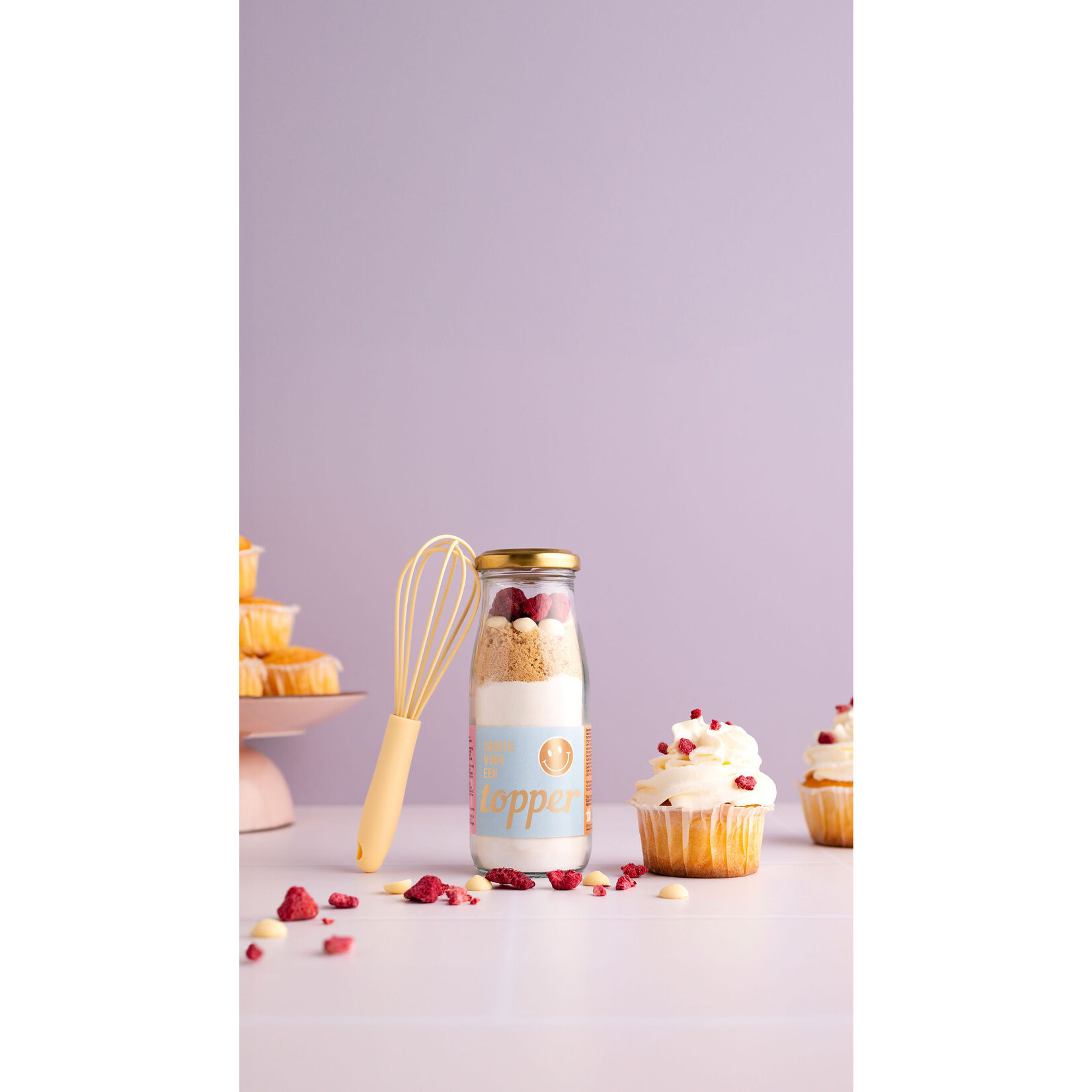 Eat your present bakflesje 250ml Taartje voor een topper! met garde