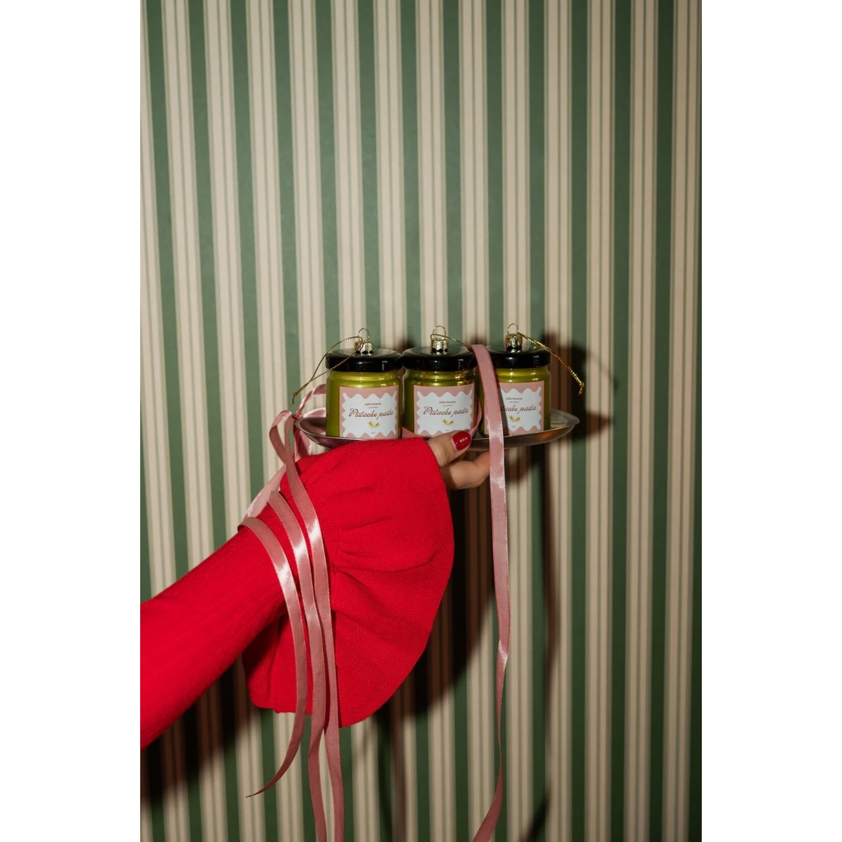 Pistache pasta Kerstornament