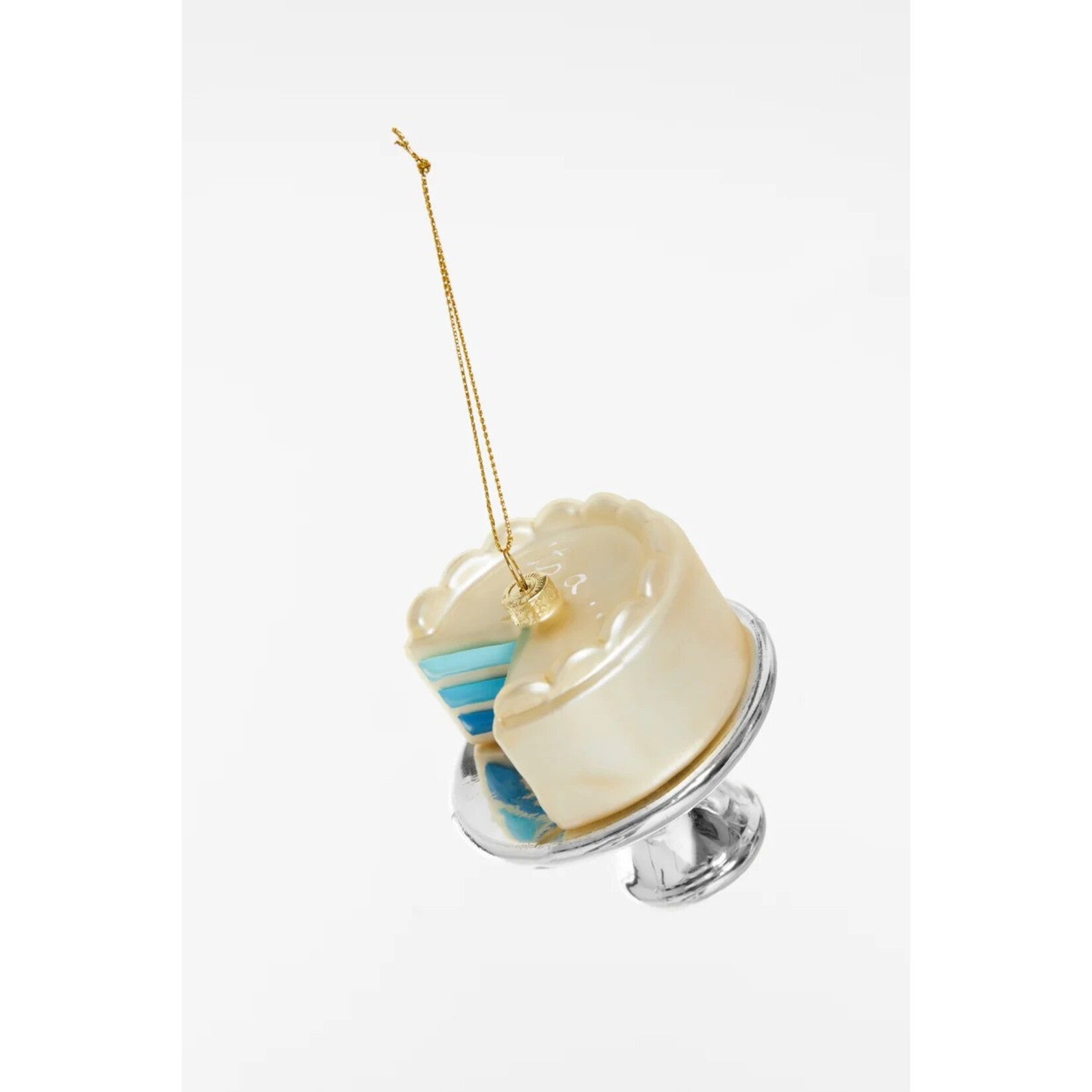 Yup in de boom Gender reveal taart blauw Kerstornament