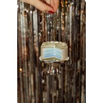 Gender reveal taart blauw Kerstornament