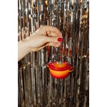 Gietijzeren Pan Oranje Kerstornament