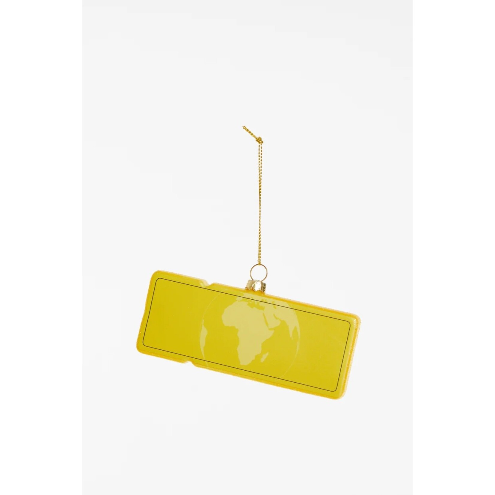 Boardingpass Amsterdam - Curacao Kerstornament