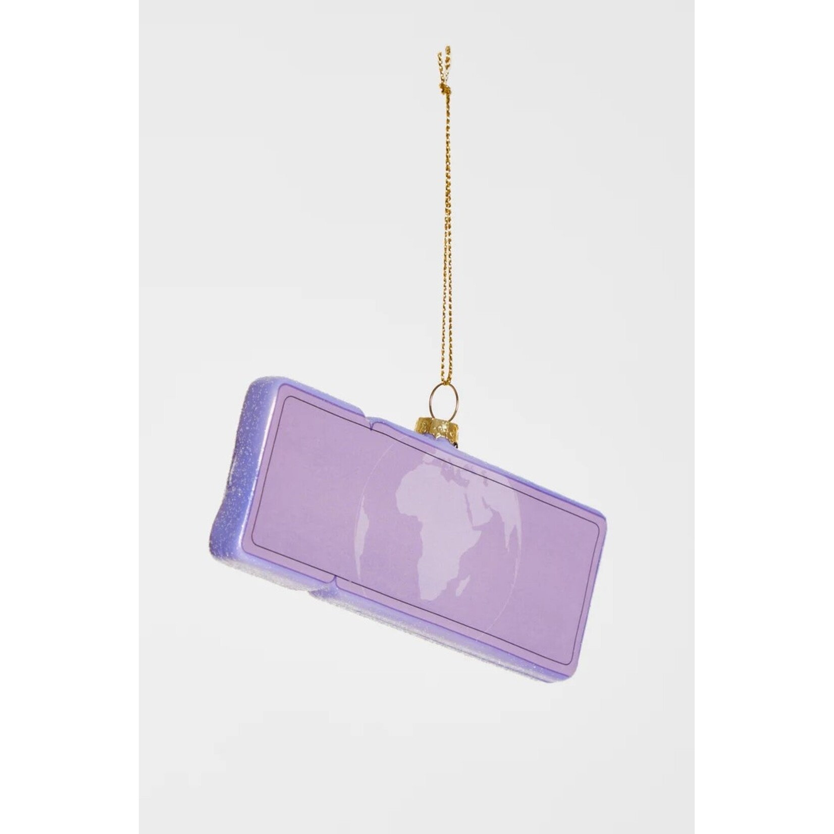 Yup in de boom Boardingpass Amsterdam - Bali Kerstornament